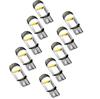 Bubulu 24V T10 LED Position Bulb, License Plate Light, Meter Bulb, White License Lamp,