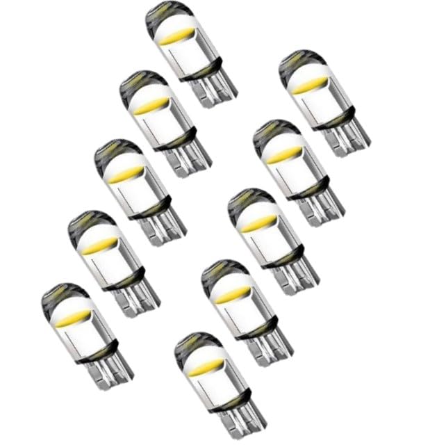 bubulu 24V T10 LED Position Bulb, License Plate Light, Meter Bulb, White License Lamp,