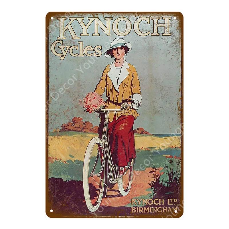 Ride Bicycle Metal Tin Signs Motor Cycling Riding Bike Vintage Poster Bar Pub Club Home Room Decor Wall Sticker Plaque YJ210