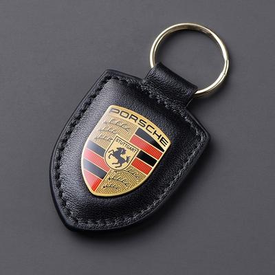 3D-Emblem Schlüsselanhänger Auto Leder Schlüsselanhänger Schild-Typ Für Panamera Cayenne Taycan 911 718 Macan Carrera-GT 928 944 968 944 YP4