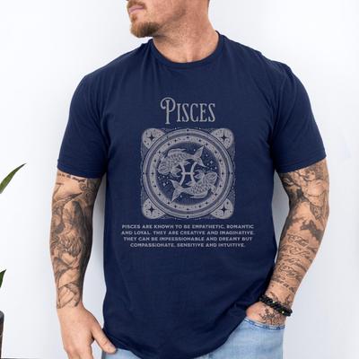 Pisces Star Sign Shirt, Zodiac Sign T Shirt, Birthday Gift for Astrology Lovers, Astrologist Tee, Star Sign Lover T, Pisces Birthday Present