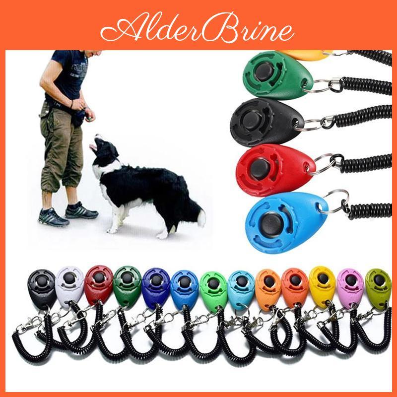 Clicker Cat Pet Dog Training Dog Click Trainer Various Style Aid Adjustable Wriststrap Sound Key Chain Dog Repeller Pet Product