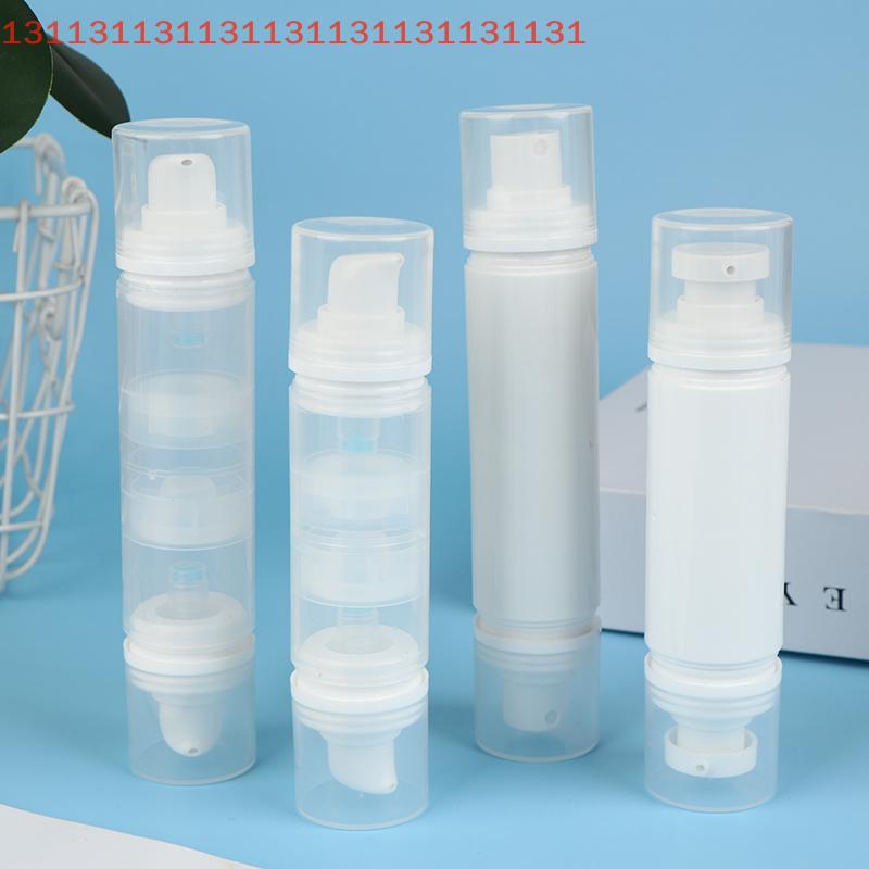 5ml/10ml Double Headed Vacuum Press Type Spray/Lotion Packaging Bottle Refillable Makeup Cosmetics For Cream Gel Container