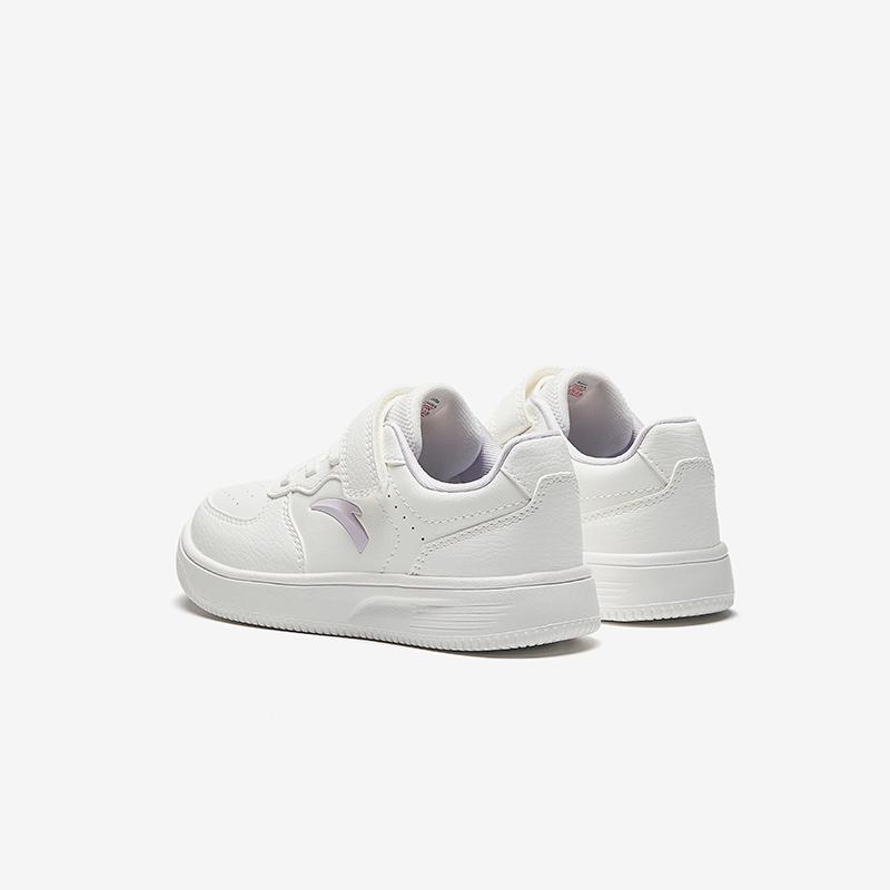 Anta Kids Synthetic Leather Trendy Fashion Comfortable Versatile Lightweight Shock Absorption Low-Top Kids Skate Shoes Kids Sneakers A22449988-2