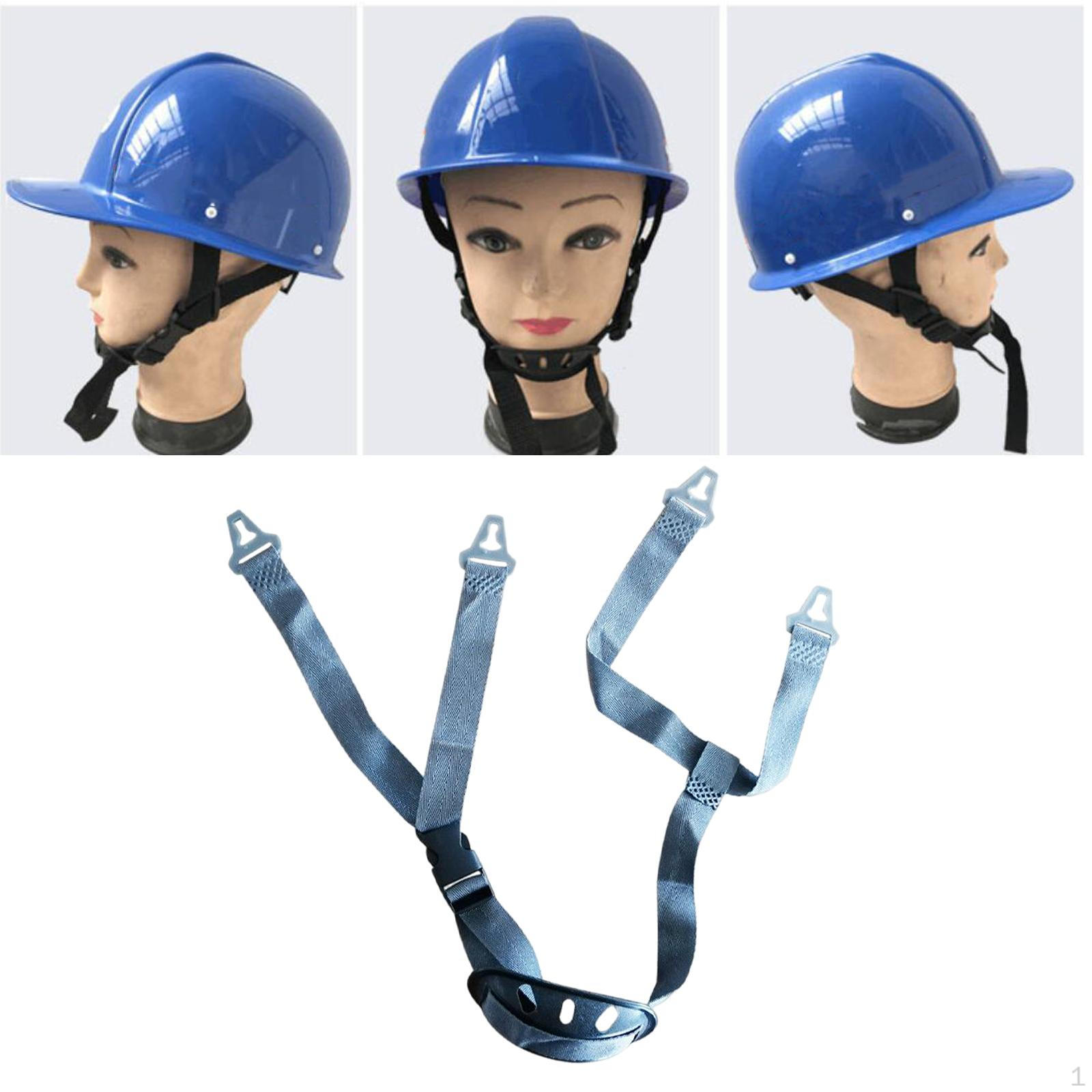 

Helmet Chin Strap Jaw Cupped Comfortable with Buckle Hardhat for Exercise T Hole Blue