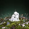 Cute Desktop Dog Figurine Creative Canine Statues Crafts Girl And Dog Statues  Home Decoration