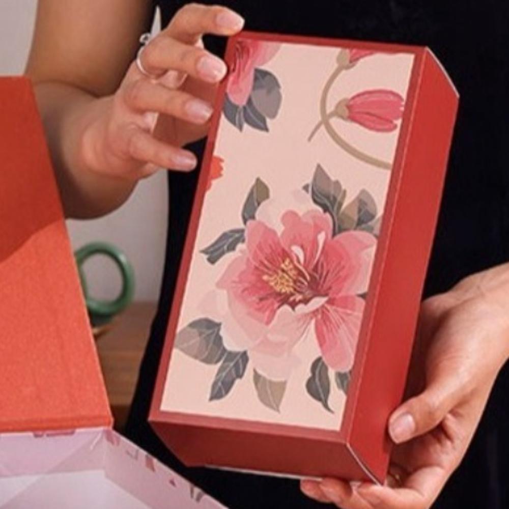 Chinese Style Moon Cake Box Luxury Portable Mooncake Box Bakery Packaging