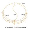 New Fashion Bohemia Pearl Turquoise Sequin Tassels Multi-layer Hair Chain for Women Bride Rhinestone Forehead Chain Hair Jewelry