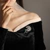 Temperament Big Daisy Brooch Women's Full Diamond Alloy Sunflower Pin Fashionable Light Luxury Clothes Bag Accessories Brooch