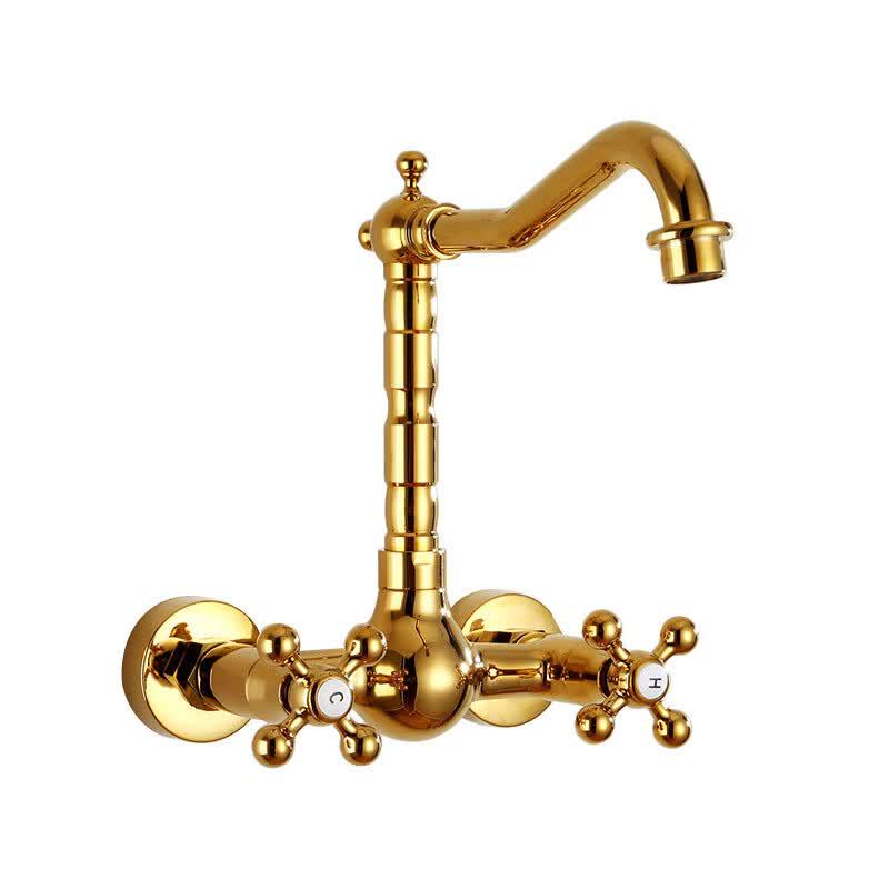 Wall-Mounted Hot & Cold Basin Faucet