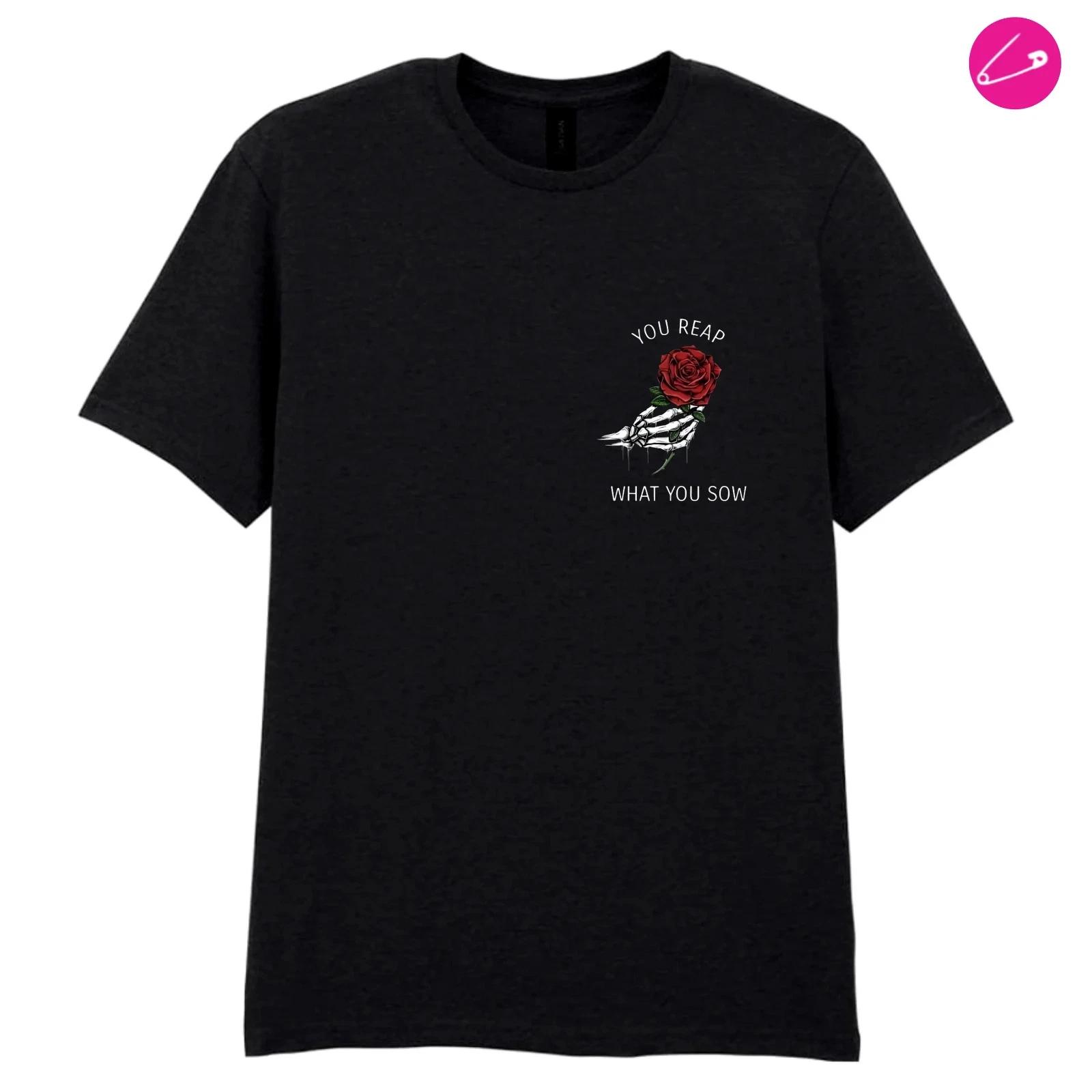 You Reap What You Sow Emblem Alternative Gothic Grunge Occult Skater Emo T-Shirt S