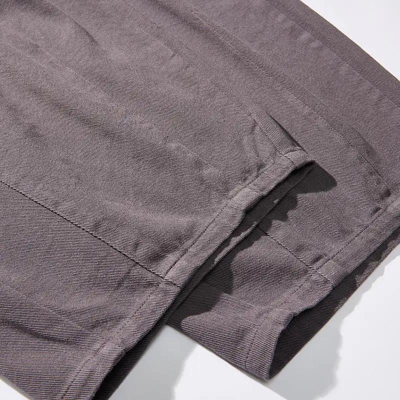 2026 Spring Men Oversized Cotton Pants Men Soild Color Joggers Trousers Male Casual Harem Pants Men Baggy Wide Leg Pants