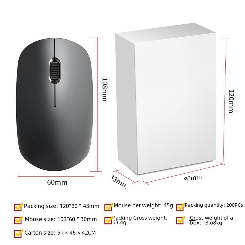 2.4G Wireless Silent Bluetooth Mouse for Laptops, Office, and Gaming
