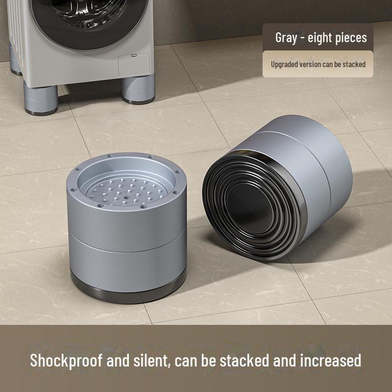 

Универсальная регулируемая нескользящая подставка для стиральной машины и холодильника - ударопрочная, усиленная конструкция Upgraded stacking model, 8 pieces