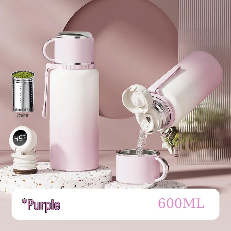 Tianxi Stainless Steel Insulated Thermos with Tea Infuser and Temperature Display
