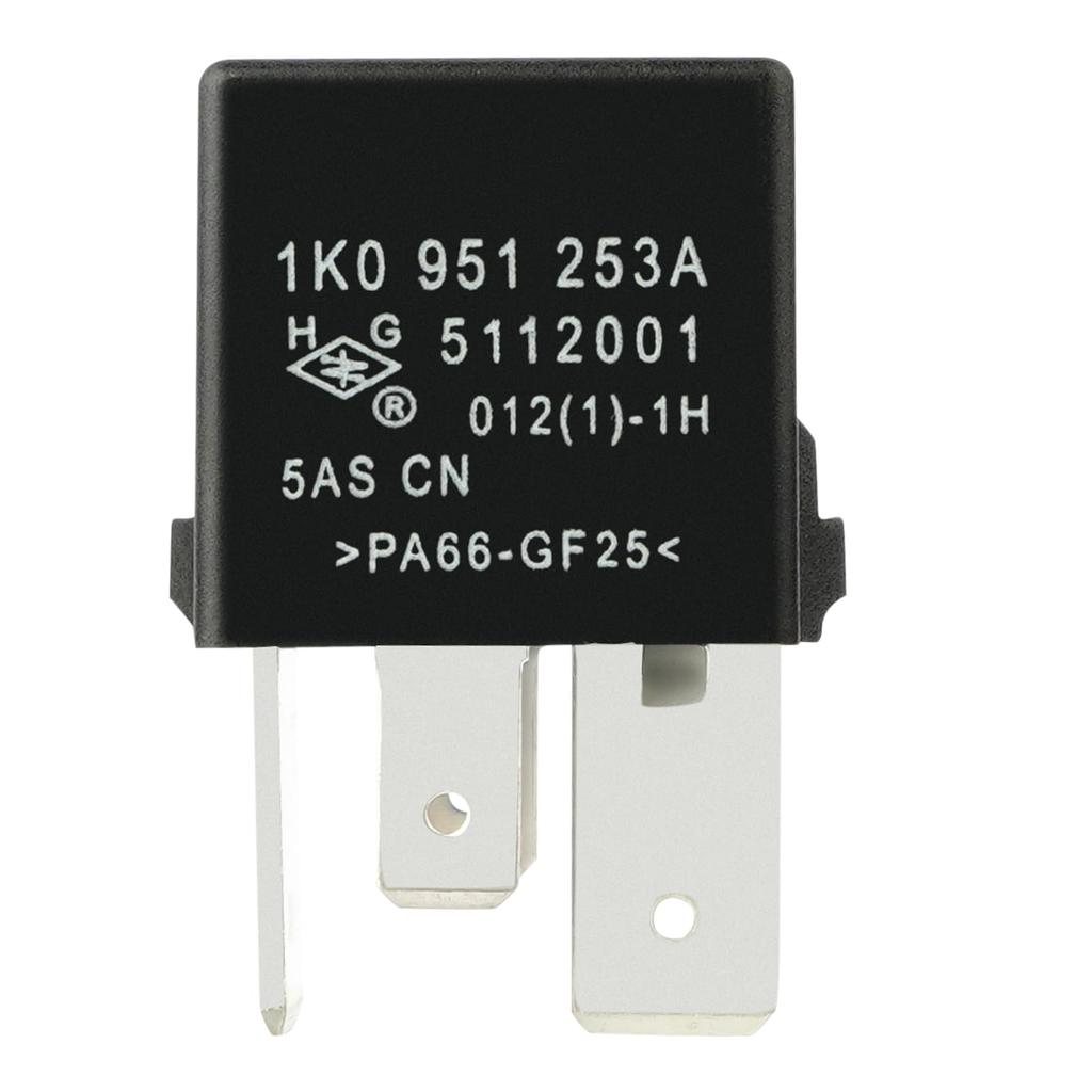 1 X 1K0951253A #460 5112001 12VDC Relay 4-Pin Quick Connect SPST Automotive Relay