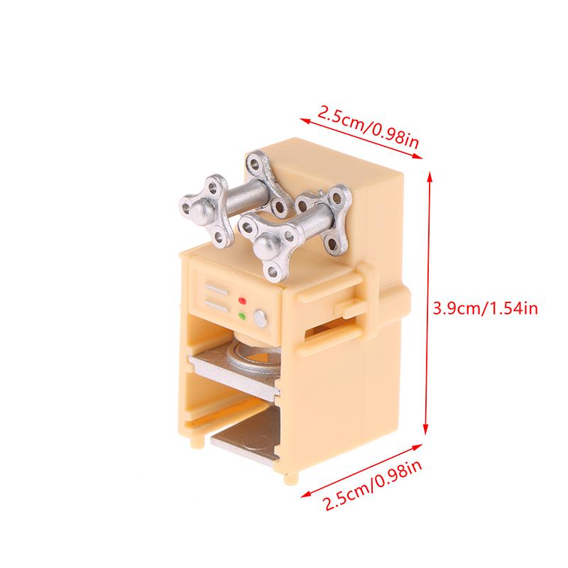 1/12 Dollhouse Ice Cream Machine Coffee Milk Tea Workbench Model Miniature Drink Shop Furniture Accessories Dolls House Decor