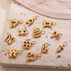 18K Gold Plated Stainless Steel Zodiac Pendant Necklace - European & American Fashion