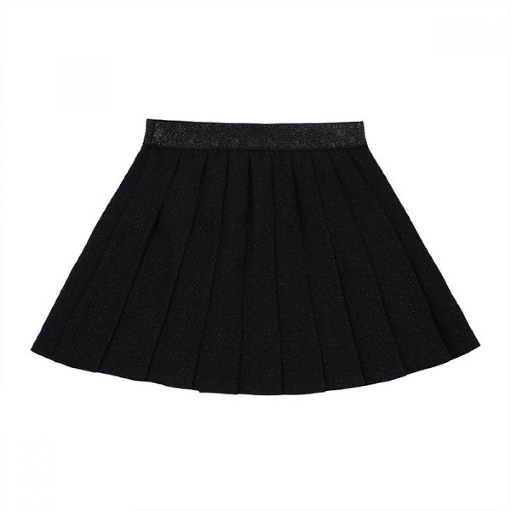 Tiffany Black Pearl Tweed Pleat Sk T54kas010