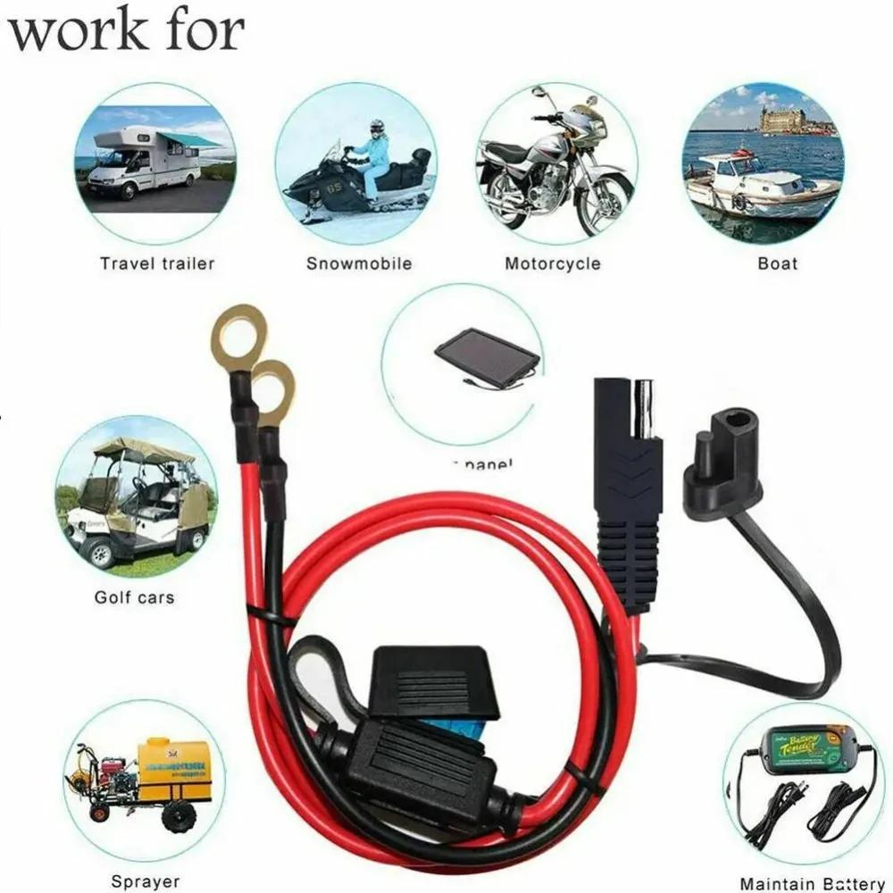 12V Double SAE Quick Release Cable Adapter Extension Solar Cable SAE Quick Extension Cord Cable Connector For Battery Charger