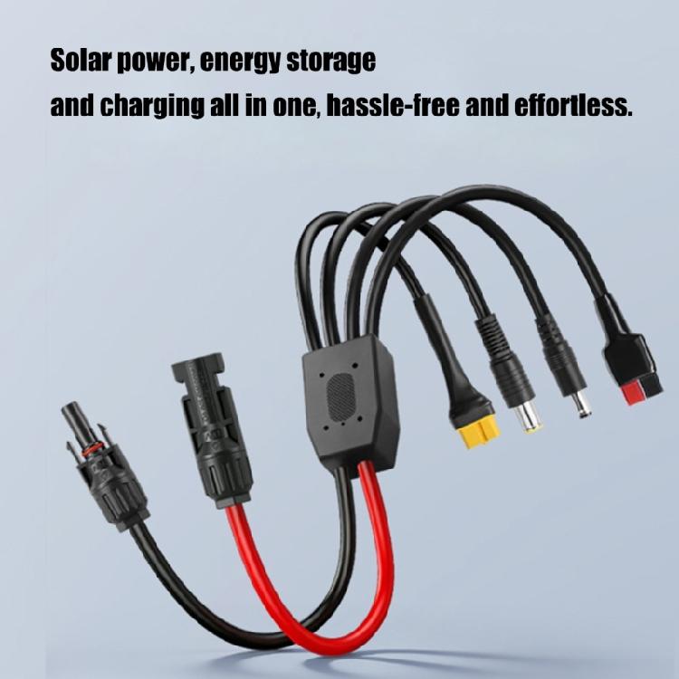 High Current 13A Solar Panel Cable With DC7909 DC5521 XT60 Connectors Solar Charging Cord Wide Compatibility 39.37in