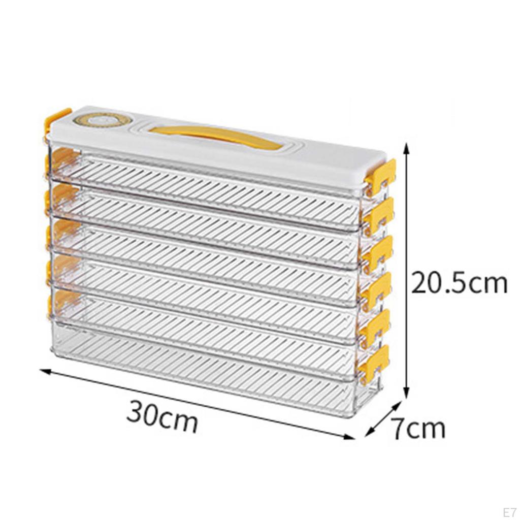 Refrigerator Dumpling Organizer Box Transparent Multi-layer Holder Freezing Tray
