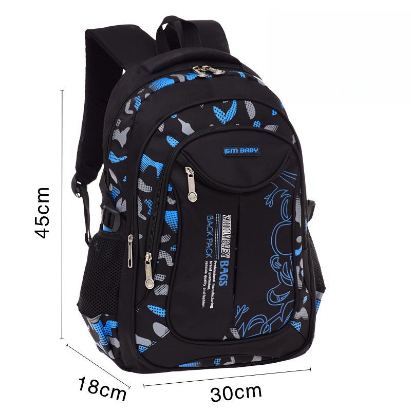 Casual Large-capacity Men's Backpacks, Lightweight and Wear-resistant Schoolbags for Primary School Students and Children