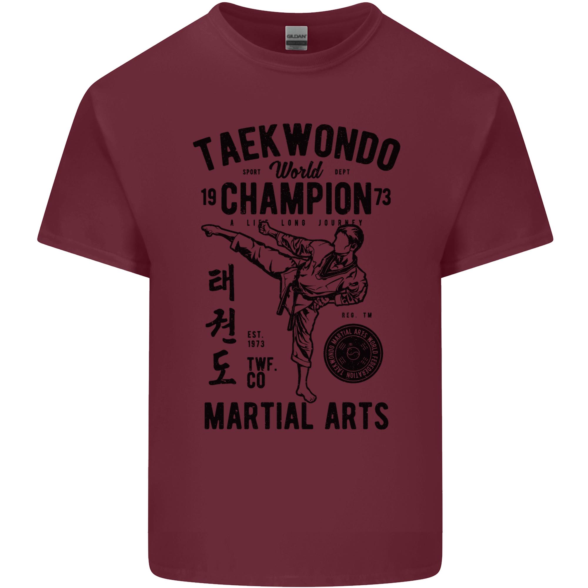 Taekwondo World Champion Martial Arts MMA Unisexs Light Cotton TShirt S