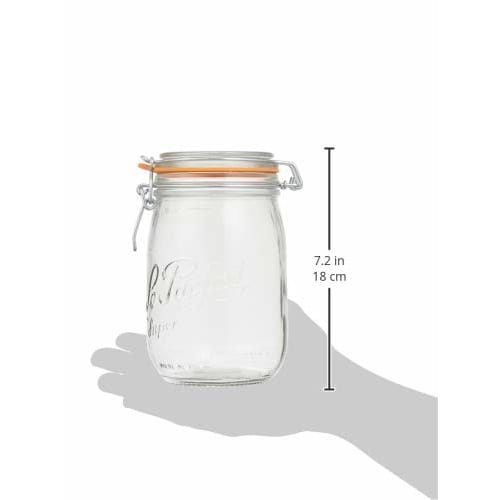Le Parfait Glass Vocal Jar, 1L, Oppbevaringsbeholder, 960509