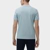 Fila White Special Series Letter Logo Print Round Neck Sports Casual Simple Short Sleeve T-Shirt Men Tops Light-Sky-Blue F11M317101F-LB