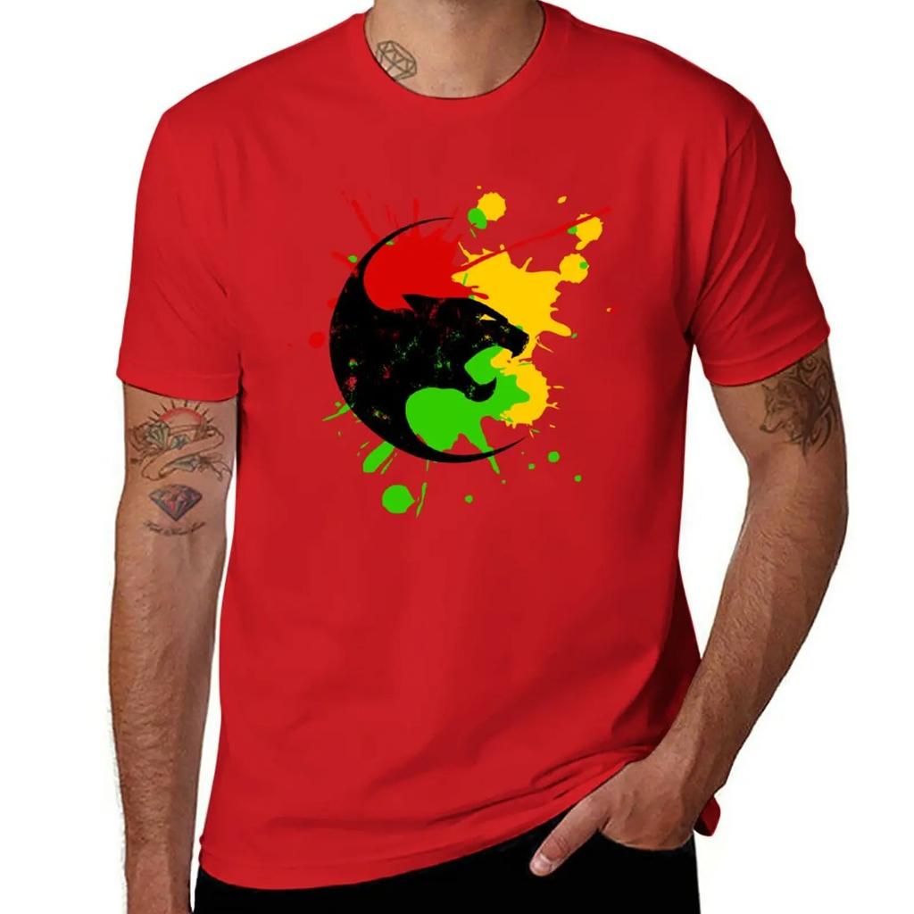 Reggae Panther, Rasta, Roots, Black History Month, Music T-Shirt Plus Sizes Sports Fans Tshirts for Men