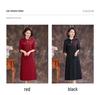 Elegant 2026 Qipao-Inspired Summer Dress, Slimming and Loose Fit, Plus Size, Round Neck, Perfect for Weddings or Banquets