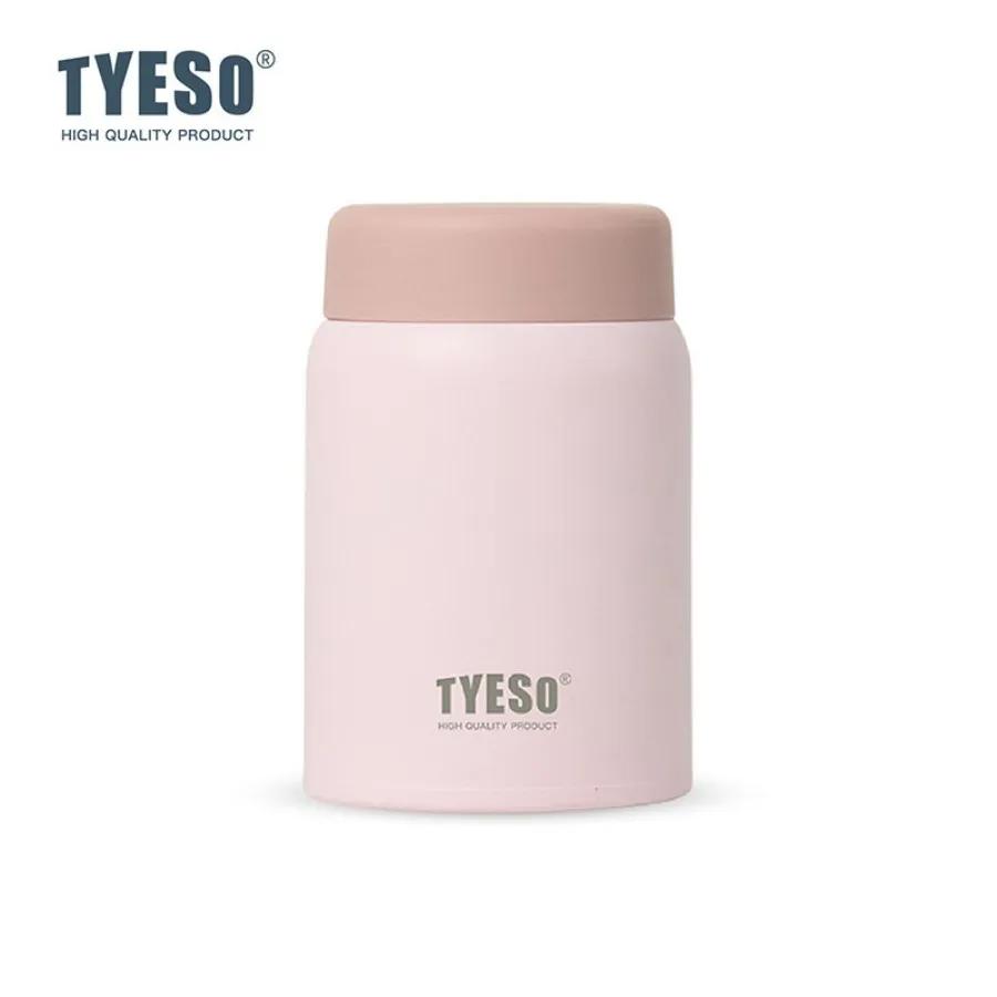 Tyeso 280ml Cute Compact Vacuum Flask Frosted Stainless Steel Thermal Cup Stylish Leak-Proof Portable Tumbler Ideal for Daily 280ML розовый