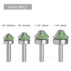 8mm Shank Router Bit Bearing Double Roman Ogee Edging Milling Cutter For Wood Woodwork Line Knife Hobbing
