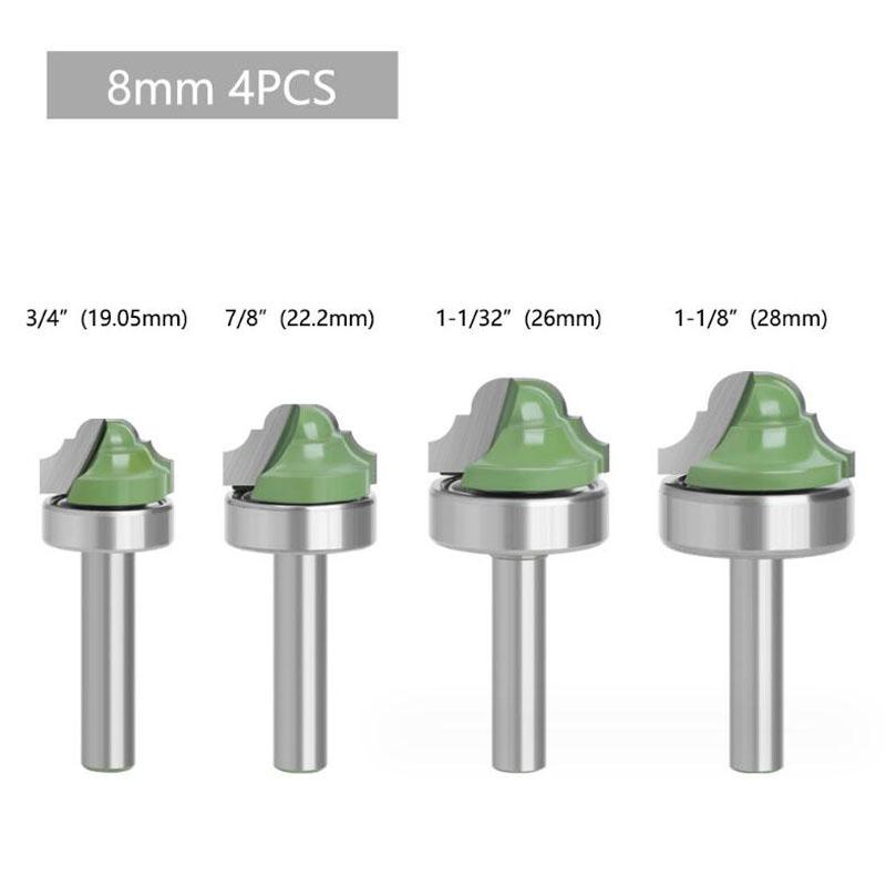 8mm Shank Router Bit Bearing Double Roman Ogee Edging Milling Cutter For Wood Woodwork Line Knife Hobbing