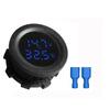 Kebidumei Car Round Temperature Voltmeter 12-24V Auto Voltage Meter Display Digital Measurement Car Motorcycle Boat Thermometer