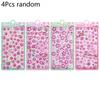Sweet 3D Cherry Blossom Sticker Romantic Trendy Relief Flower Stickers Diy Scrapbooking Notebook Stationery Decal Decoration