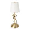 Bow Table Lamp with Fabric Shade Cute Decorative Metal Rechargeable Cordless Bedside Lamp for Bedroom