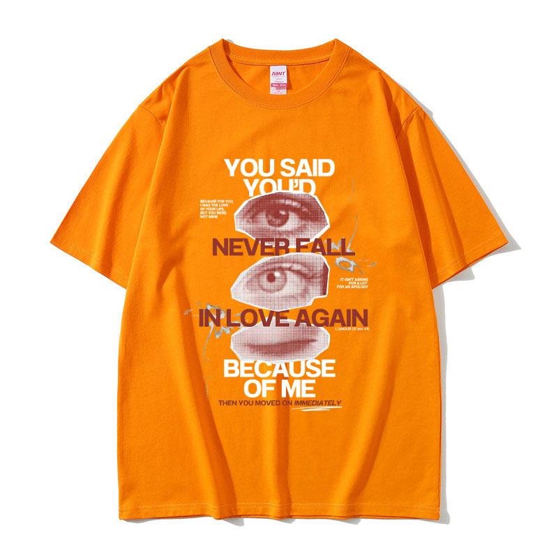 Lamour De Ma Vie Hit Me Hard and Soft Graphic Tshirts Unisex Women Hip Hop Oversized Tshirt Unisexs Fashion Art Aesthetic T Shrts
