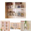 Modern Minimalist Wooden Storage Shelf With Grid Compartments For Bedroom Wall Decor