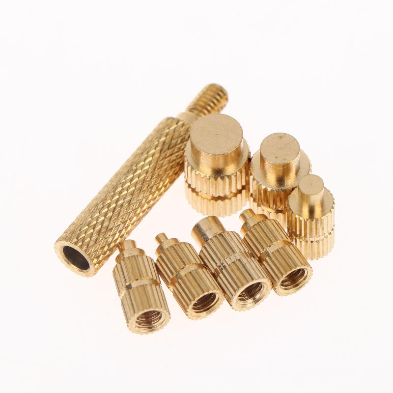 Heat Set Soldering Iron Tip Head Insert M2-M8 Hot Melt Brass Embedded Thread Nut Kit For Plastic Soldering