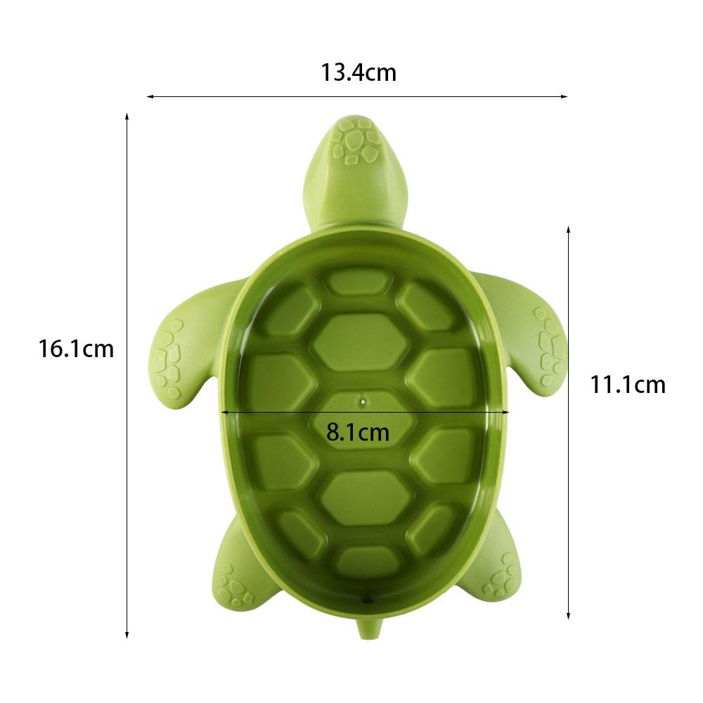 Plastic Turtles Shape Soap Box Anti-slip Soap Holder Soap Rack Drain Soap Holder Box  Toilet
