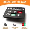 Semn Memento Hranire Animale de Companie cu Magnet Diagramă Hranire Câine Pisică cu Tracker AM/PM Am Hrănit Da Nu Panou Glisant Zilnic Hrană Animale de Companie Magnet Frigider