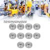 10pcs Durable Hand Tightening Nuts Flat Head Metric Thread Nut Knurled Thumb Nuts  For 3D Printer