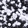 50-400pcs Acrylic Beads 6/8/10/12/14/16mm Black White Solid Color Large Hole Round Loose Beads For Jewelry Making DIY Necklace