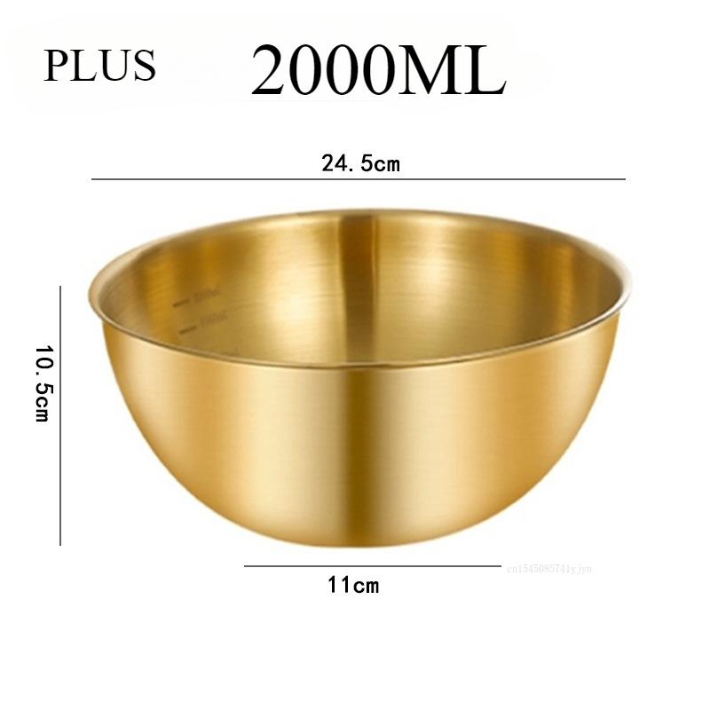 17/19/24,5CM Roestvrijstalen Saladekom met Schaal voor Voedselopslag Eierbloem Mengkom Fruit Groente Noedel Container