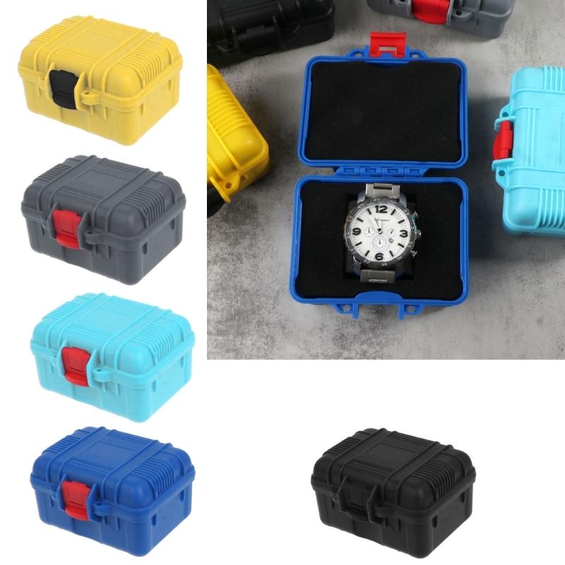 1 Slot Shockproof Watch Box Waterproof Watch Organizers Watch Storage Case Protective Watch Box ABS Material for Watch