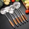 Kitchen Utensil Set 7 Piece 304 Stainless Steel Cookware Set Rosewood Handle Spatula Household Cooking Baking Tools