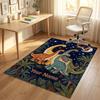 Dinosaur Theme Crystal Velvet Rug Personalized Custom Name Text Soft Floor Mat Home Decor