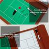 Tennis Coach Board Clipboard Tactical Coach Marker Board with Full & Half Court Tennis Dry Erase Marker Board Coaching Board